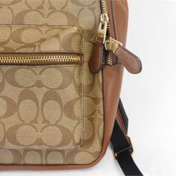 Coach Medium Charlie Backpack In Signature Canvas - Picture 10 of 15